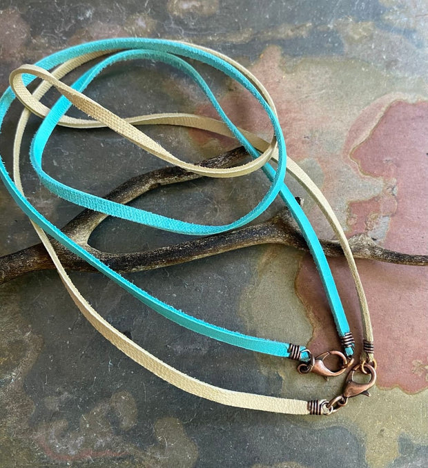 Rustic Soft Deerskin Lace Leather for Jewelry in Copper, Wire Wrapped Deerskin Lace 3 mm1/8 inch) Width, Black, Brown Leather, Made in USA