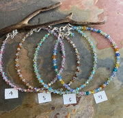 Swarovski Crystal Anklet/Bracelet, Swarovski Crystal Bracelets in  Sterling Silver, Crystal Bracelet, Crystal Anklets, Bridal Bracelet