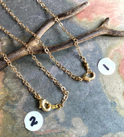 SOLDERED/CLOSED Light Gold finished Chain, Gold plated Cable Necklace Chain, Choose the Length and Style, Chain for the Pendant Necklace.