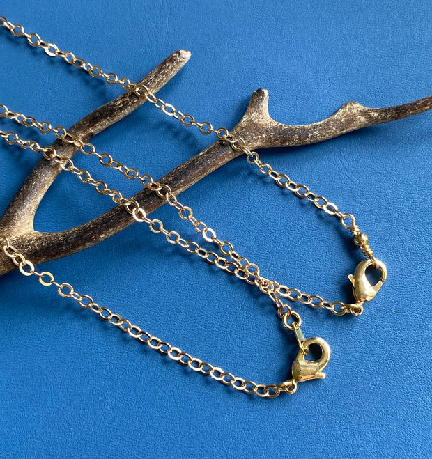 SOLDERED/CLOSED Light Gold finished Chain, Gold plated Cable Necklace Chain, Choose the Length and Style, Chain for the Pendant Necklace.