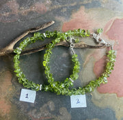 Peridot Bracelet in STERLING SILVER CLASP Green Peridot Chip Bracelet, August Peridot Bracelet,August Birthstone Bracelet, Peridot Bracelet,