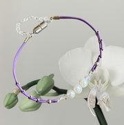 Leather Bracelet, Magnetic Clasp Leather Bracelet, Pearl Bracelet, Pearl Leather bracelet, Leather Jewelry, Bracelet for Mom and Granma,