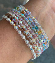 Swarovski Crystal Anklet/Bracelet, Swarovski Crystal Bracelets in  Sterling Silver, Crystal Bracelet, Crystal Anklets, Bridal Bracelet