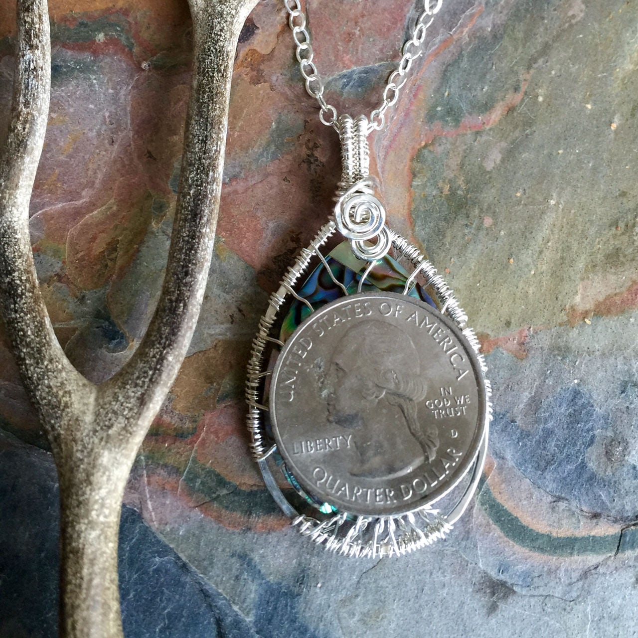 Ready Ship in 1 to 2 days, sterling silver,Abalone Tree of Life Necklace,Wire Wrapped Abalone Tree of Life Necklace, Tree of Life Jewelry
