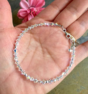Crystal Anklet/Bracelet,Wedding/Bridal Crystal Anklet /Bracelet in Sterling Silver, Swarovski Crystal Bracelet,