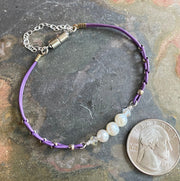 Leather Bracelet, Magnetic Clasp Leather Bracelet, Pearl Bracelet, Pearl Leather bracelet, Leather Jewelry, Bracelet for Mom and Granma,