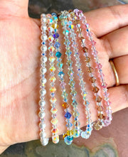 Swarovski Crystal Anklet/Bracelet, Swarovski Crystal Bracelets in  Sterling Silver, Crystal Bracelet, Crystal Anklets, Bridal Bracelet