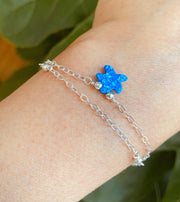 Sterling Silver Starfish Anklet ,Beach Style Summer Jewelry, Beach  Summer Vibes Ocean Theme Starfish Design Bracelet, Custom Length Chain Available