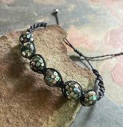 Abalone Macrame Bracelet/Anklet,