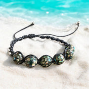 Abalone Macrame Bracelet/Anklet,