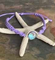 Abalone macrame bracelet, Abalone Bracelet,