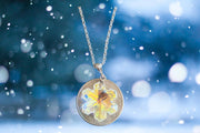 Snowflake Swarovski Crystal Pendant Necklace, Holiday Jewelry, Christmas Gift Idea, Sparkly Crystal Necklace Sunny Sea Glass Jewelry