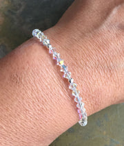 Crystal Anklet/Bracelet,Wedding/Bridal Crystal Anklet /Bracelet in Sterling Silver, Swarovski Crystal Bracelet,