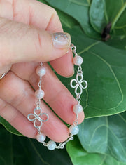 Clover Bracelet in Sterling Silver, St Patrick's Bracelet, Wire Wrapped Celtic Clover Bracelet, Gifts for Her, Lucky Clover Bracelet