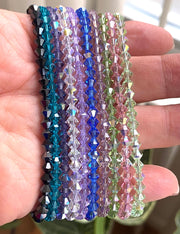 Crystal Bracelets, Swarovski Crystal Anklet/Bracelets in Sterling Silver, April Birthstone, Wedding/Bridesmaid Crystal Bracelets,