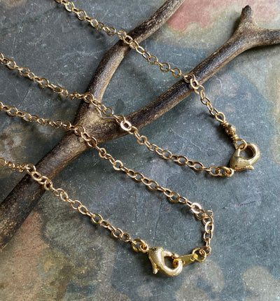 SOLDERED/CLOSED Light Gold finished Chain, Gold plated Cable Necklace Chain, Choose the Length and Style, Chain for the Pendant Necklace.